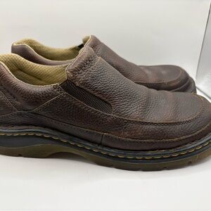 Dr. Martens 11198 Mens Brown Leather Apron Slip on Loafers Shoes Size 9